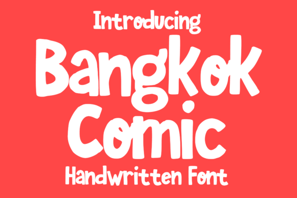 Bangkok Comic Font: A Playful Display for Bold Designs
