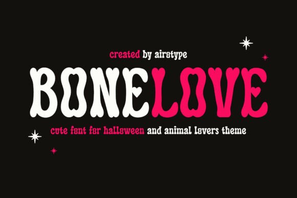 Bonelove: A Retro Display Font for Makers