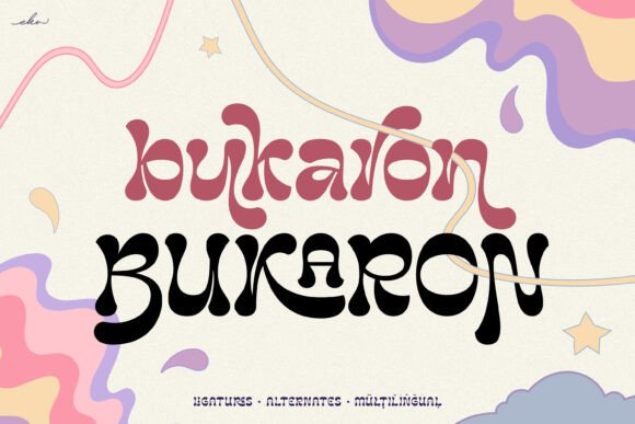 Bukaron: The Retro Display Font for Bold Branding