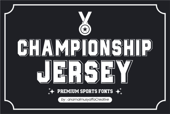 Championship Jersey Typeface for Bold Editorial Design