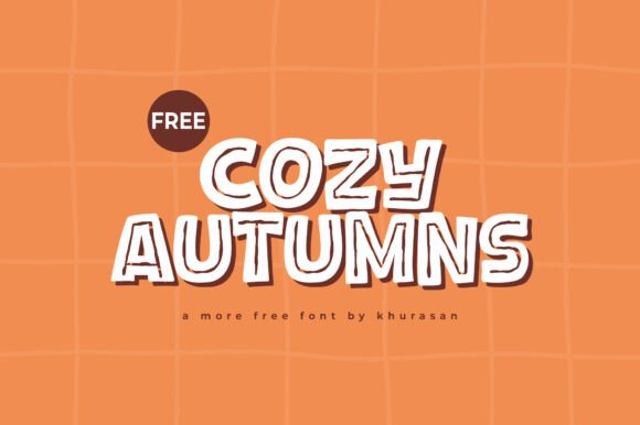 Cozy Autumns: A Modern Typeface for Editorial Design
