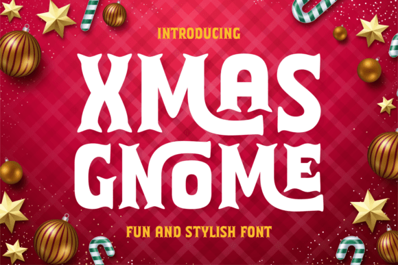 Elevate Holiday Campaigns with Xmas Gnome Display Font