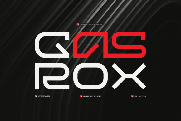 Gasrox: A Futuristic Display Font for Modern Branding