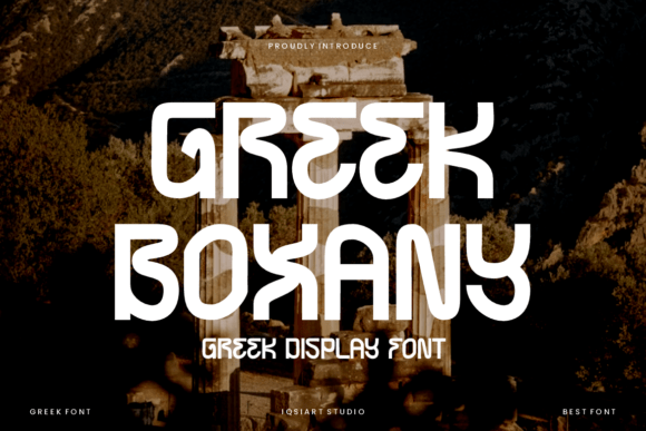 Greek Boxany: A Unique Display Font for Branding