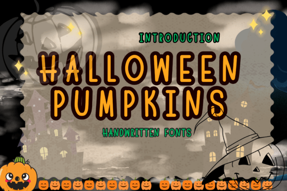 Halloween Pumpkins Font for Spooky Craft Projects