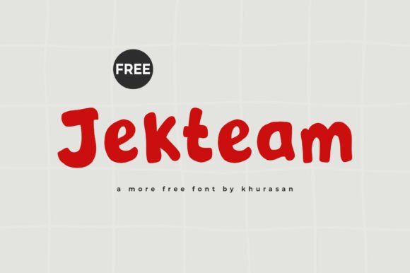 Jekteam: A Modern Cute Display Font for Small Business Branding
