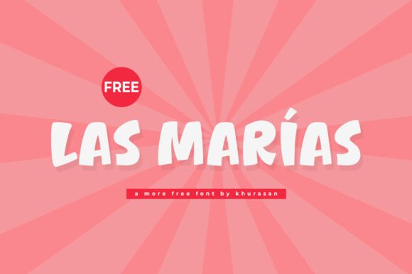 Las Marias Font: Cute Display Typeface for Crafts