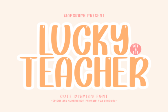 Lucky Teacher: A Bold Display Font for Makers