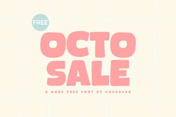 Octosale: The Modern Cute Display Font for Scroll-Stopping Designs