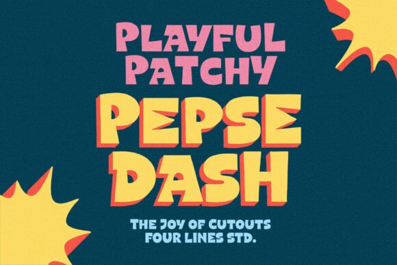 Pepse Dash: The Bold Display Font for Playful Branding
