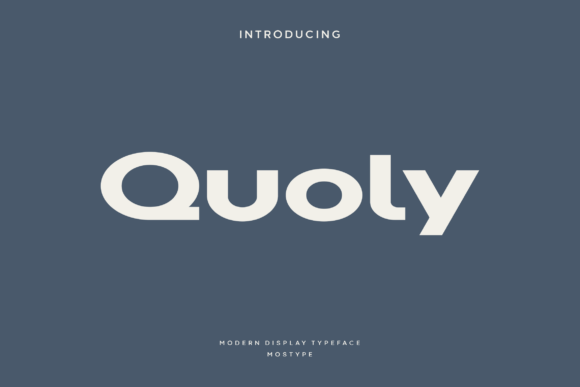 Quoly: The Display Typeface for Bold Brand Headers