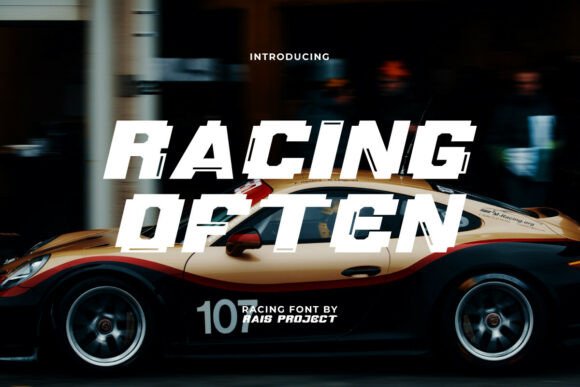 Racing Often: A Retro Pixel Display Font for Bold Headlines