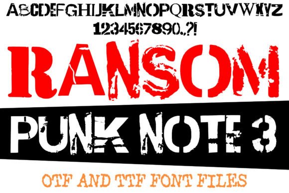 Ransom Punk Note 3: The Ultimate Display Font for Edgy Brands