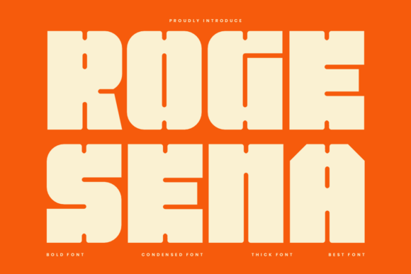 Roge Sena: A Bold Display Font for Modern Web Headers