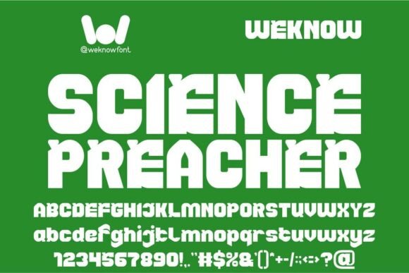 Science Preacher: A Futuristic Display Font for Bold Web Headers