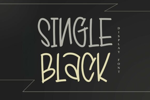 Single Black: The Bold Display Font for Branding