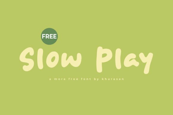 Slow Play Font Review: Modern Cute Display Typeface for Brands