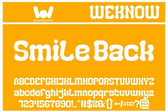 Smile Back: A Retro Display Font for Bold Branding