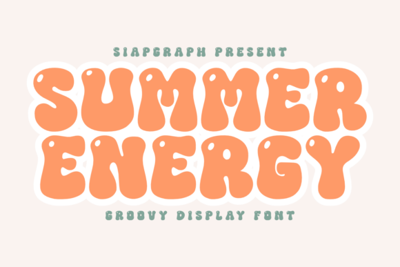 Summer Energy: A Groovy Display Font for Bold Branding