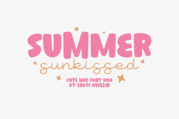 Summer Sunkissed: A Playful Display Font for Branding