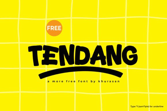 Tendang: A Modern Cute Display Font for Scroll-Stopping Designs