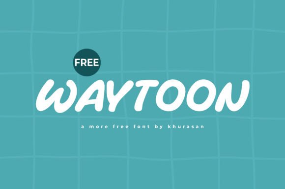 Waytoon: A Cute Modern Font for Small Business Branding